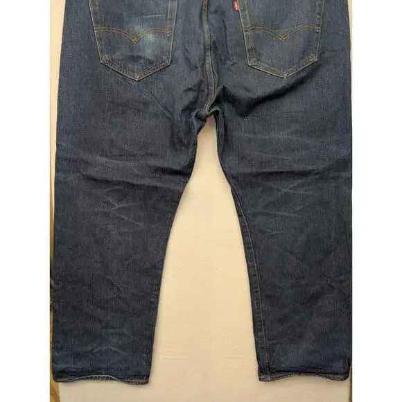 46x 30 Levi's 501 Big & Tall Shrink-to-Fit Soft Denim Blue Brand New - Picture 10 of 12